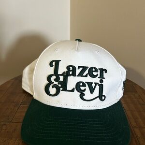 Lazer & Levi White and Green Cap
